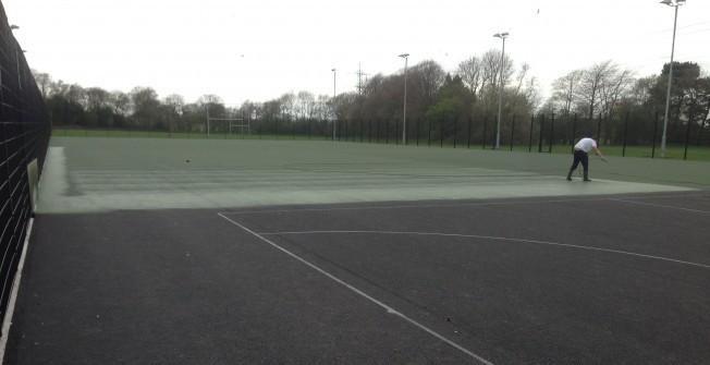 Netball Surface Repainting in Crofton