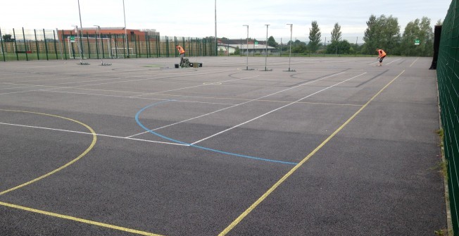 Netball Court Clean in Little Petherick